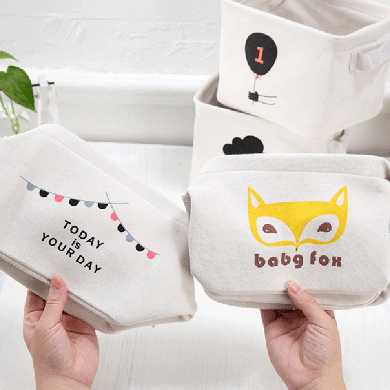 Giỏ Vải Canvas Đựng Vật Dụng Tiện Lợi