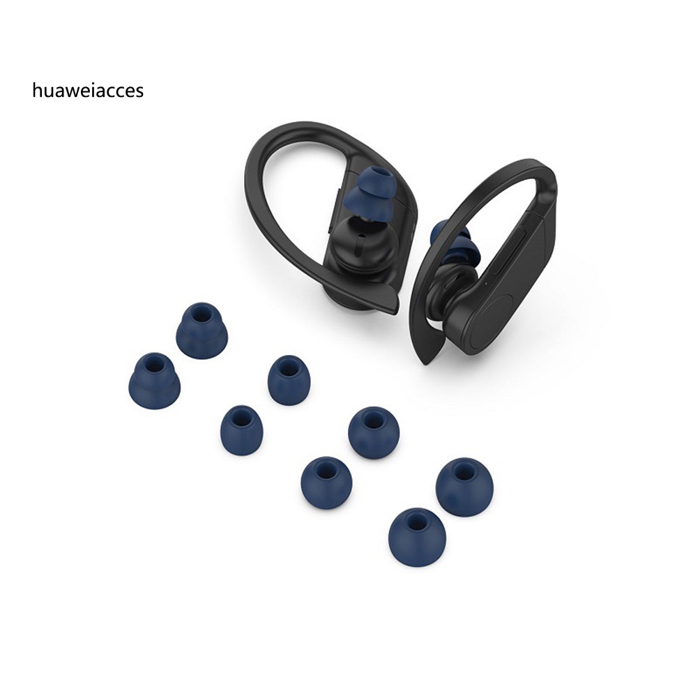 Set 8 Nút Tai Nghe Nhét Tai Bluetooth Nhét Tai Mini Bằng Silicon Mềm Cho Powerbeats Pro / 3