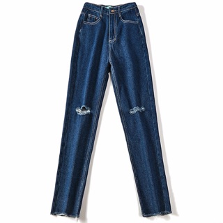 Quần jeans skinny rách gối Korea