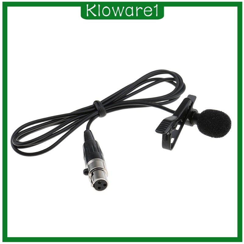 1 Đầu Kẹp Micro Không Dây Xlr 3 Chấu Bằng Nhựa Tiện Dụng