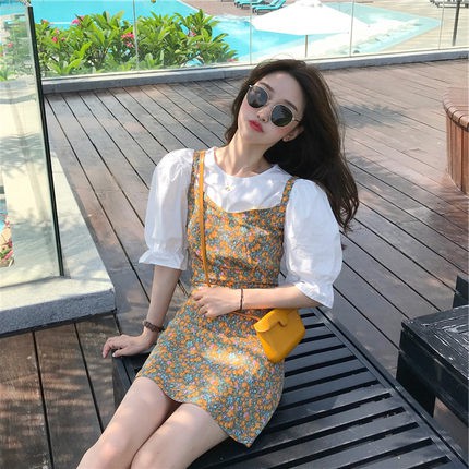 VÁY HOA NHÍ 2021 CÙNG TAY ÁO PHỒNG THÍCH HỢP CHO MÙA HÈ- MÃ TT04