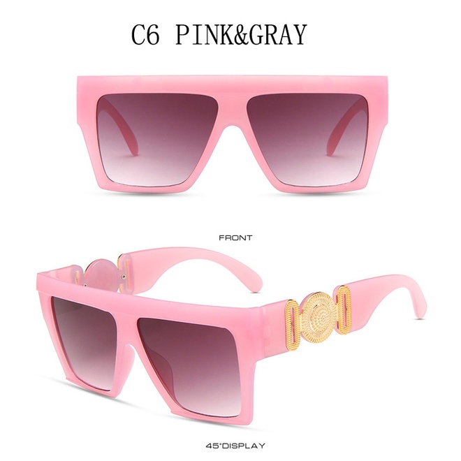 Kính mát gọng vuông lớn phong cách retro thời trang unisex