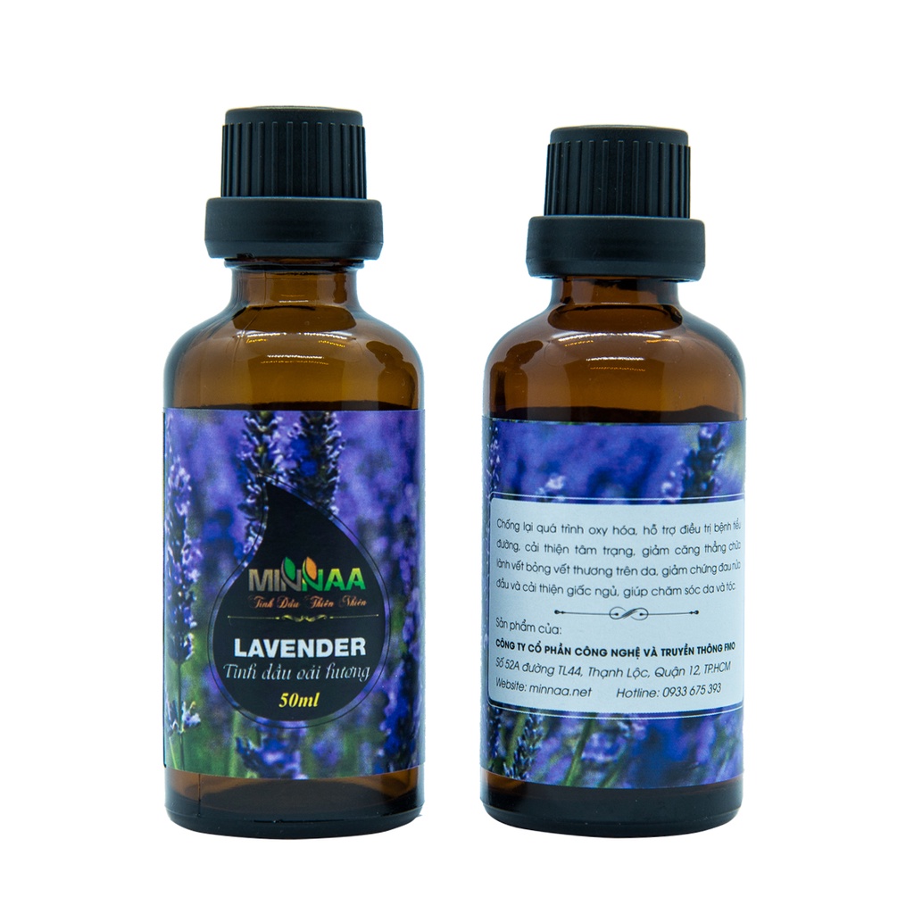 Tinh dầu hoa oải hương Minnaa 50ml có kiểm định chất lượng