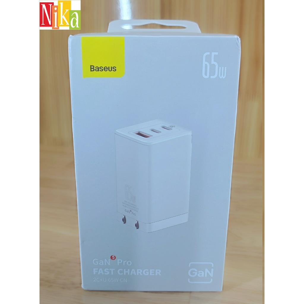 Bộ sạc nhanh đa năng Baseus GaN5/GaN3 Pro Quick Charger 65W