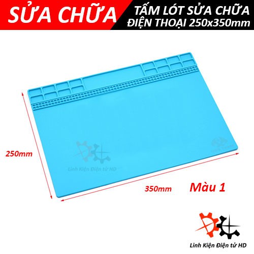 Tấm lót 250x350mm sửa chữa điện thoại có chịu nhiệt