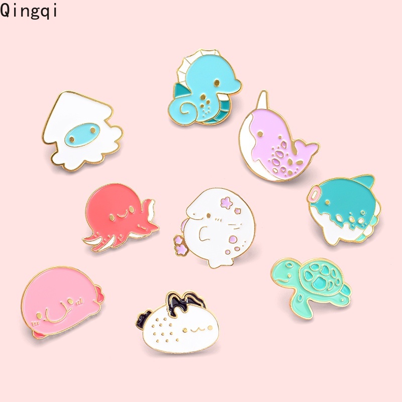 Ghim cài áo MISS ZOE thiết kế hình động vật đại dương dễ thương