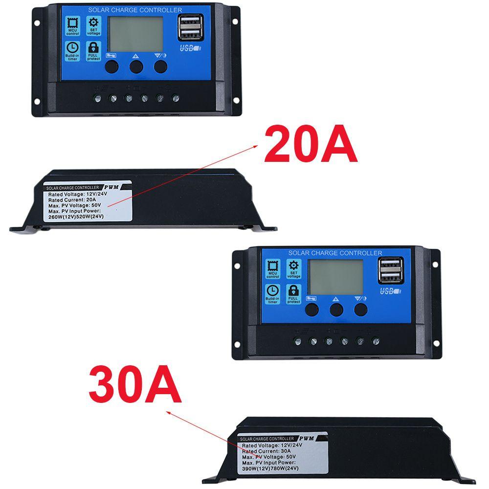 PISTA Bộ Điều Khiển Thời Gian Sử Dụng Năng Lượng Mặt Trời 12V / 24V 20A 30A