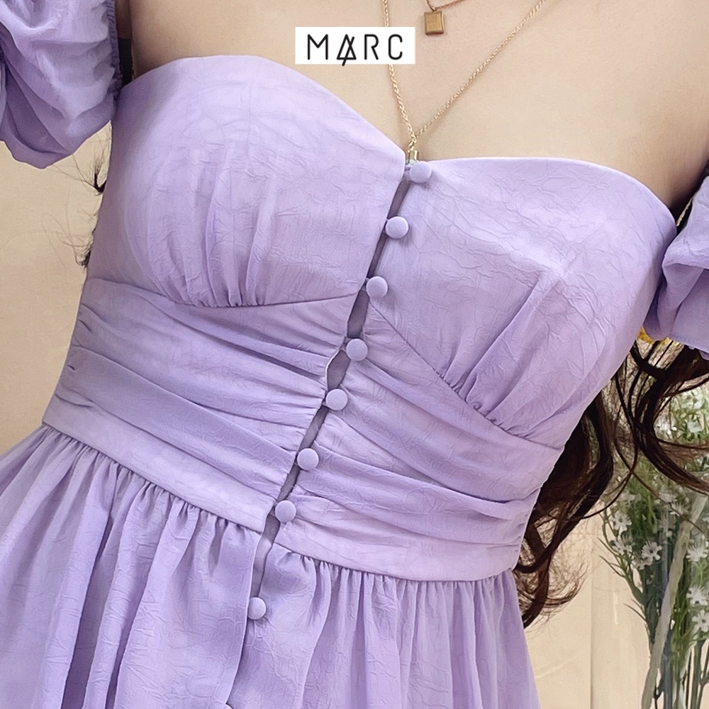 Đầm nữ MARC FASHION 2 dây sheer nhấn tay bèo | BigBuy360 - bigbuy360.vn