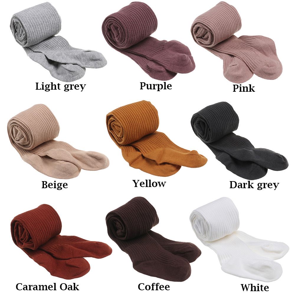 Quần tất cotton màu sắc kẹo ngọt giữ ấm mùa thu đông MIHAN1 cho bé 0-4 tuổi
