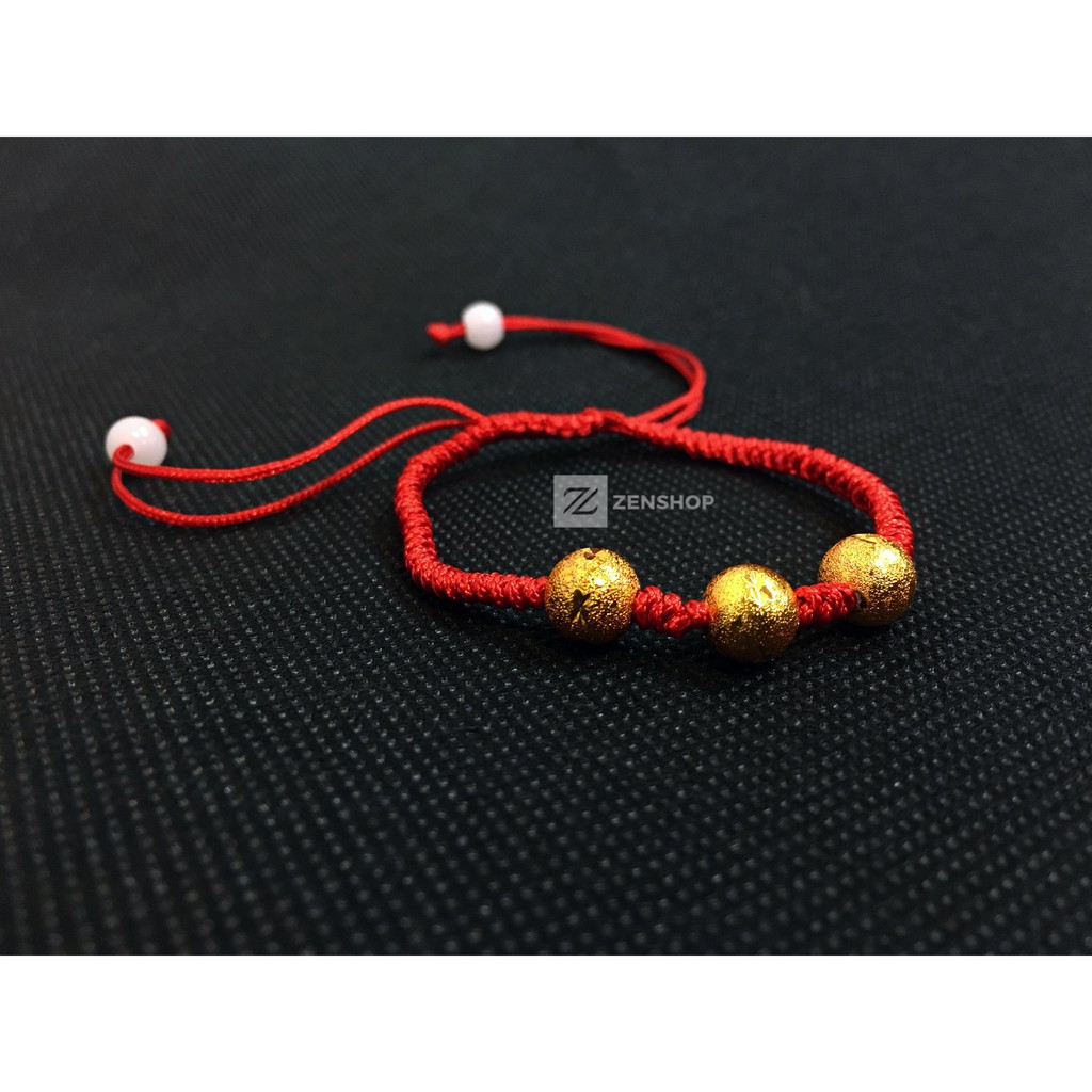 Vòng tay chỉ đỏ mix vàng