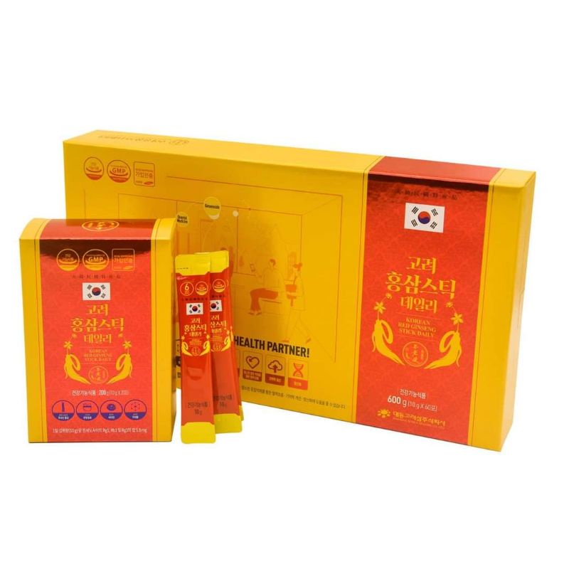 [ Chính Hãng ] Hồng Sâm Stick Daily Hàn Quốc Hộp 60 Gói x 10g - KOREAN RED GINSENG STICK DAILY