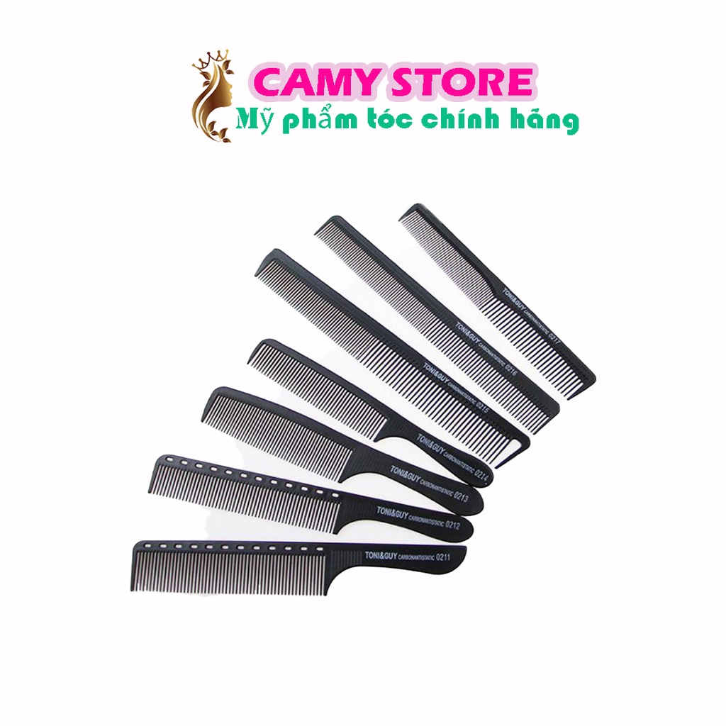 Bộ 7 lược cắt tóc công nghệ Nhật Bản nhựa ABS cao cấp rất tiện khi sử dụng dành cho anh em thợ tóc