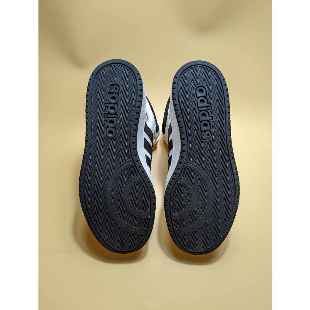 Giày 2hand adidas Hoops 2.0 Mid White Black - BB7208 - Giày Cũ Sài Gòn