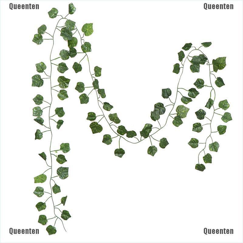 ★Lá Nho Nhân Tạo Bằng Lụa Màu Xanh Lá Cây Treo Trang Trí Nhà Cửa / Tiệc Cưới / Sân Vườn