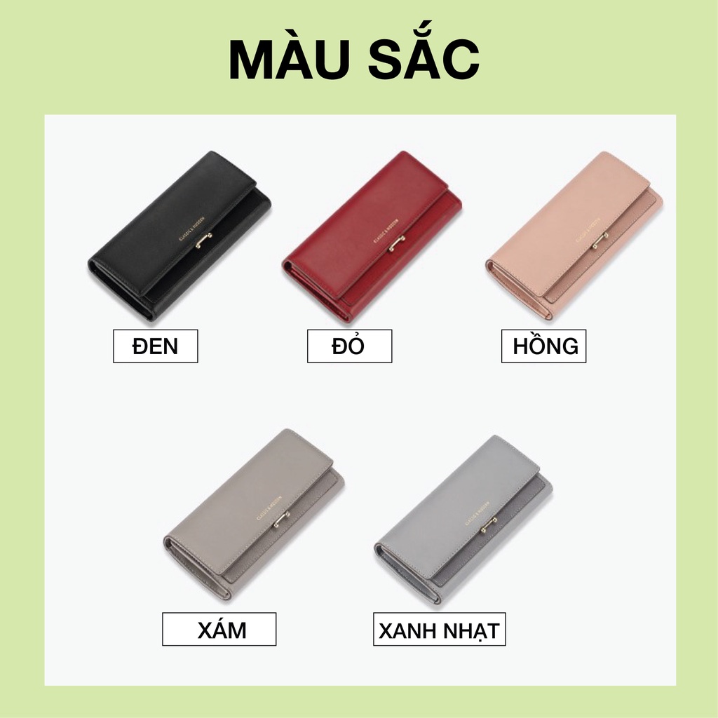 Ví Nữ Dài Cầm Tay Thời Trang PERFECT FOR YOU Dáng Basic Sang Trọng Thanh Lịch Da Cao Cấp Cực Đẹp Giá Rẻ TL07 - GUTADO