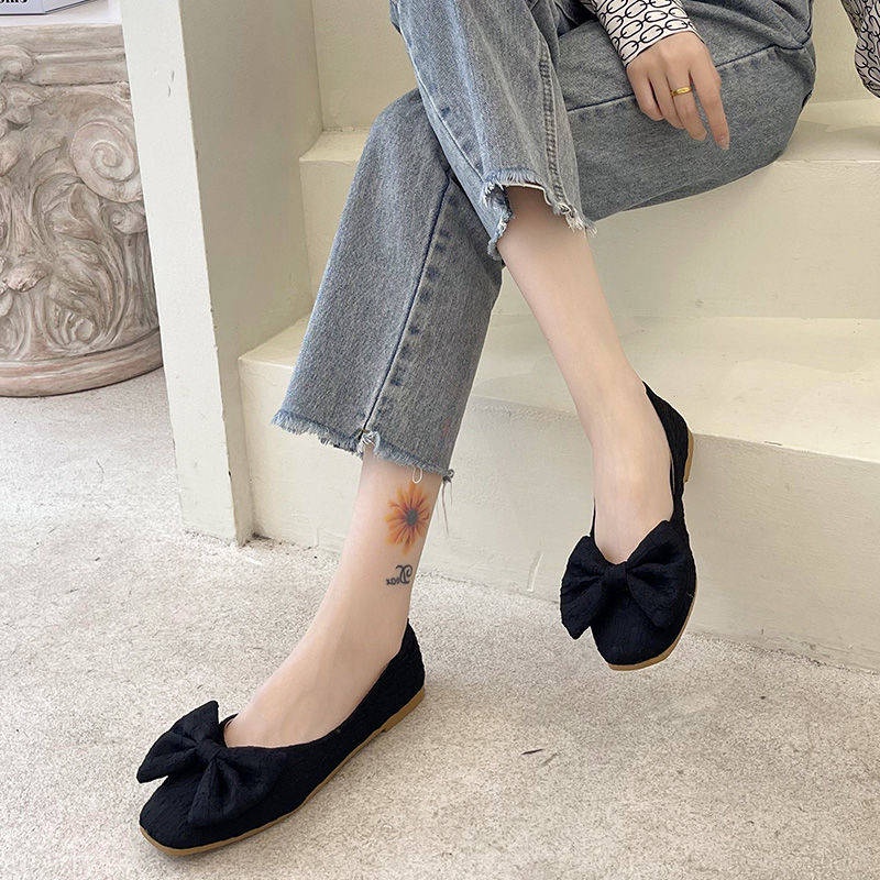 Giầy lười Giày Búp Bê Đế Mềm Thời Trang Xuân Thu Xinh Xắn