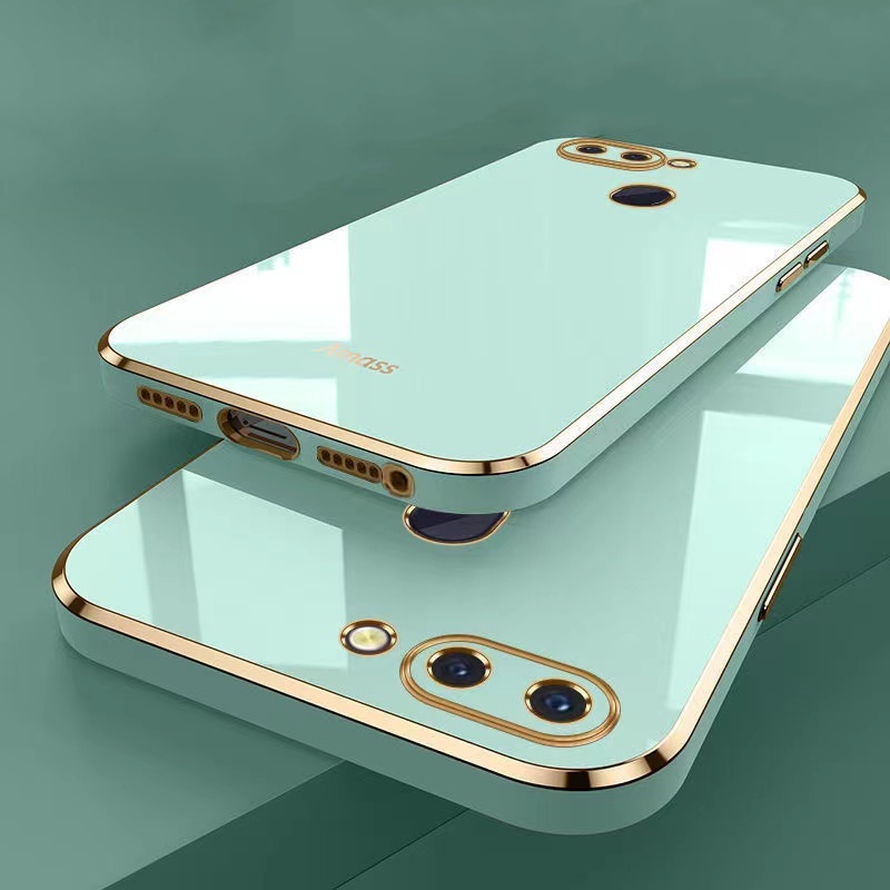 Ốp Điện Thoại Silicon Dẻo Mạ Màu 6D Cho OPPO A54 4g A16 A15 A15S A35 A5 2020 A9 2020 A7 A5s A5 A3s A53 2020 A33 2020 Ren 4 F