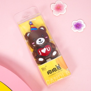 Nến Sinh Nhật Hình Gấu Nâu ILOVEYOU