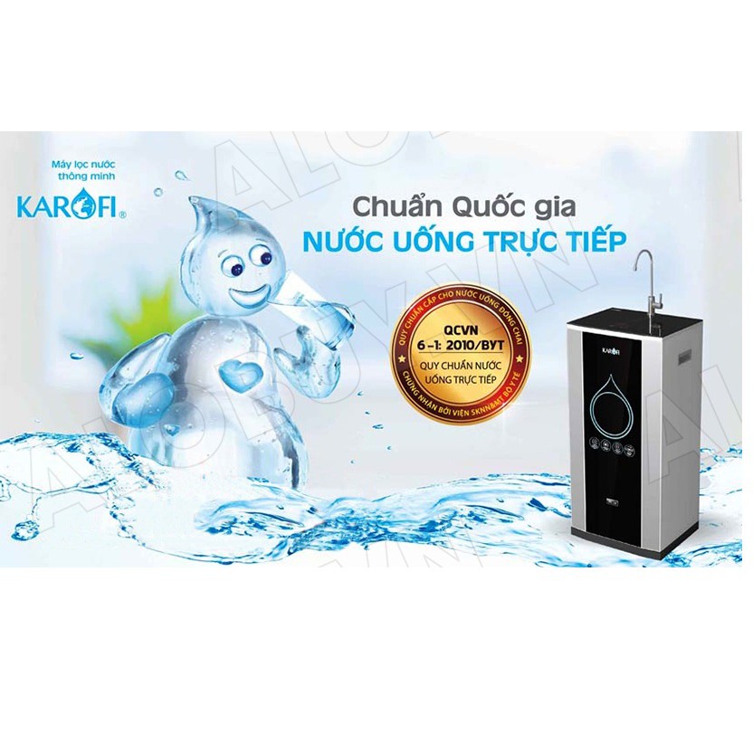 Máy lọc nước RO KAROFI iRO 2.0 K9IQ-2 9 cấp lọc - Đèn UV diệt khuẩn