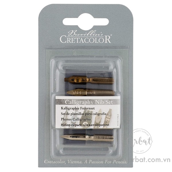 [ARBAT] Bộ ngòi Calligraphy Cretacolor