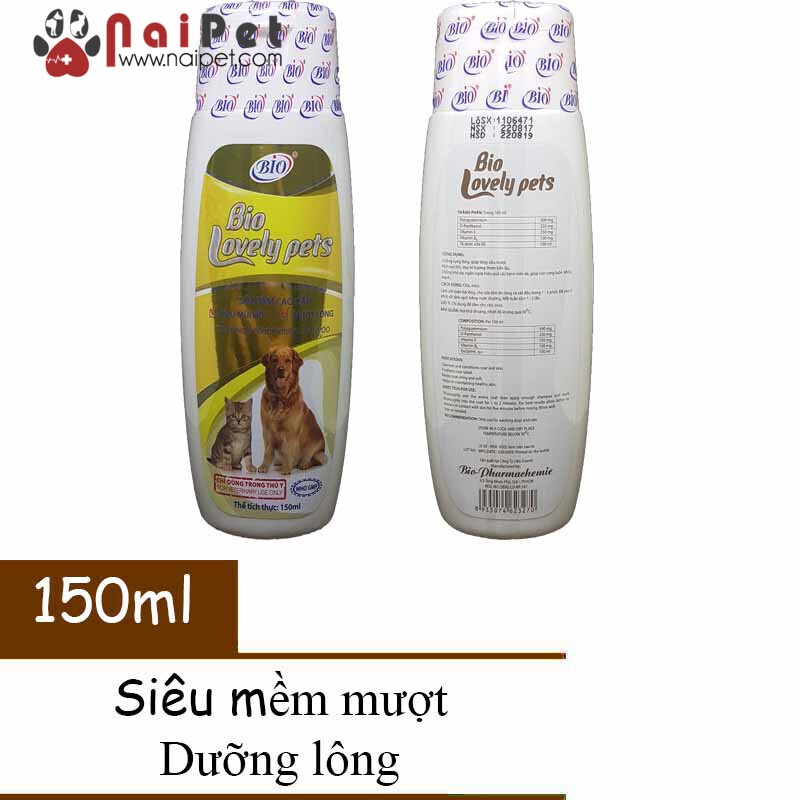 [Mã PET50K giảm Giảm 10% - Tối đa 50K đơn từ 250K] Sữa Tắm 4 Loại Cho Cho Mèo Care Derma Jolie Lovely Pets Bio 150ml