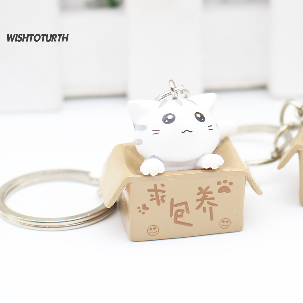 Móc Khóa Hình Mèo Hoạt Hình Đáng Yêu