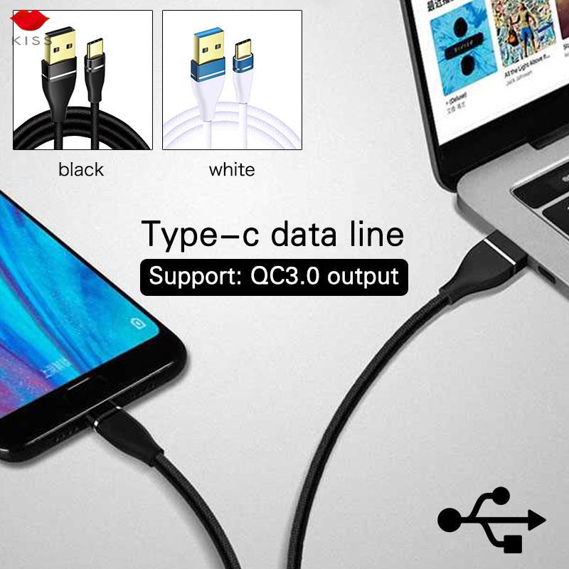 Cáp sạc nhanh KASA bện nylon cổng USB C Type C dài 1M