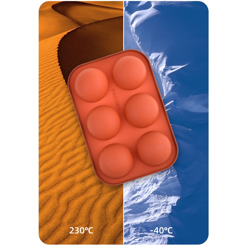 Khuôn silicone làm bánh sô cô la DIY tạo hình bán nguyệt chống dính dành cho nhà bếp