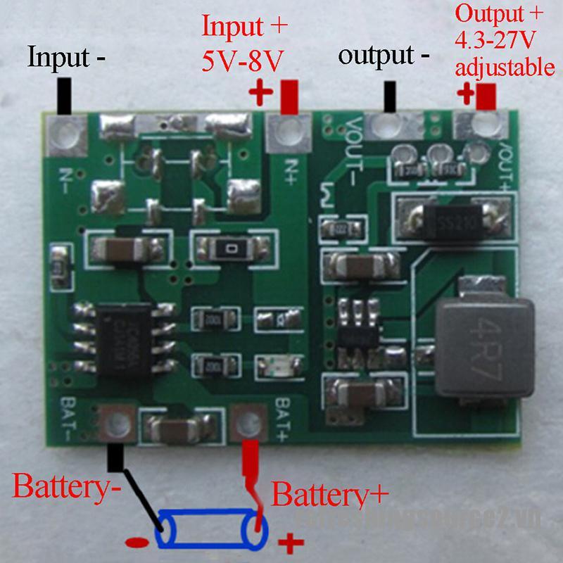 [REF2] USB lithium lipo 18650 battery charger 3.7V 4.2V to 5V 9V 12V 24V step up module