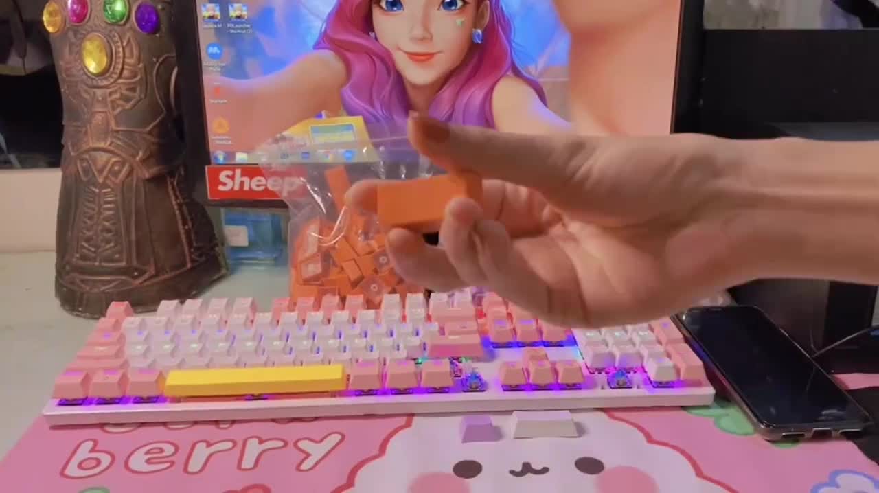 Keycap ABS xuyên led Doubleshot Profile OEM phối màu theo sở thích dành cho bàn phím cơ | BigBuy360 - bigbuy360.vn