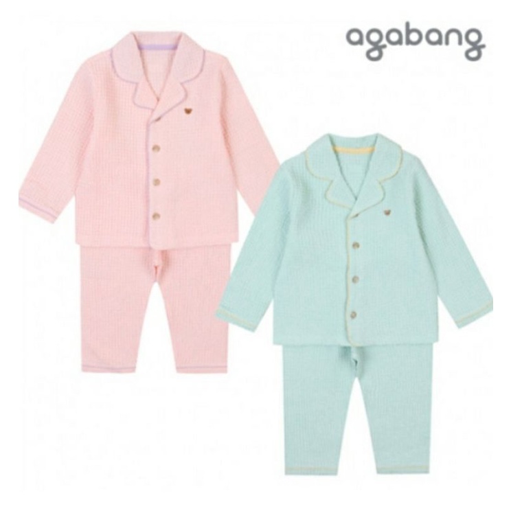 (Sz 90 tới 120)- Bộ Pyjama dày ấm Agabang VN xuất Hàn