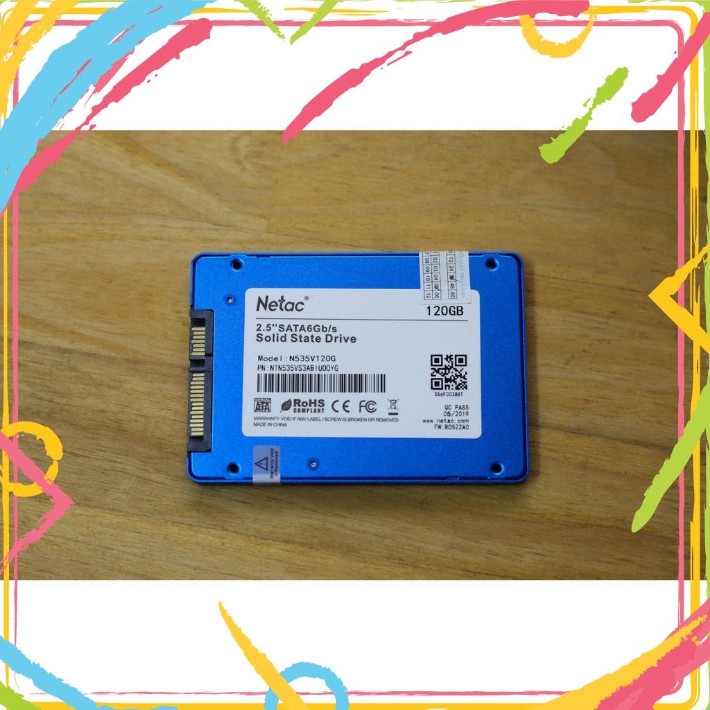 QGR HDGD Ổ cứng SSD 120GB Netac N535S SATA III 6GB/s 2.5 inch Bảo Hành 36 Tháng 25