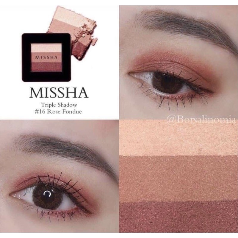 [ẢNH THẬT SHOP CHỤP] Phấn mắt Missha Triple Shadow