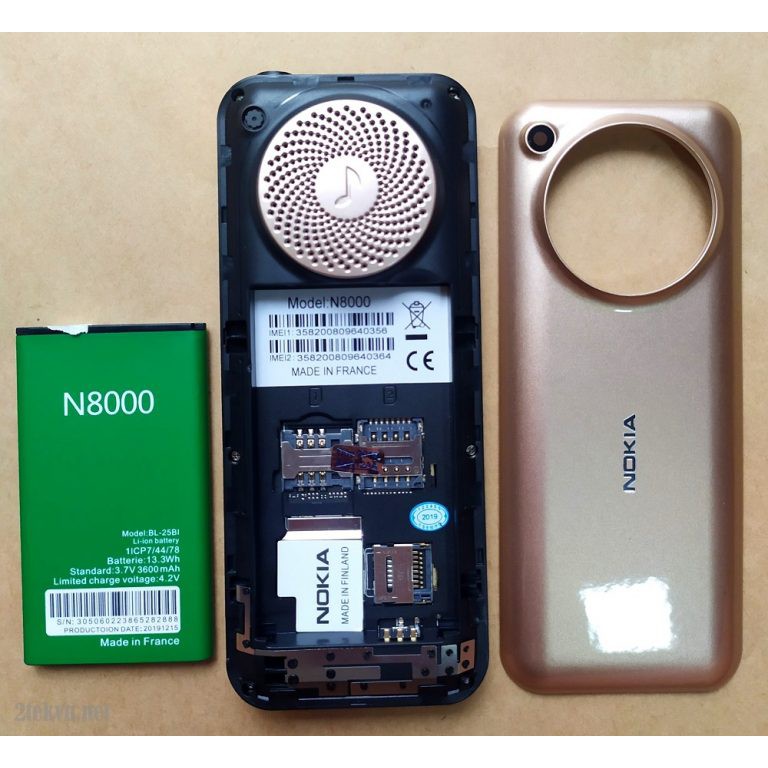 Điện Thoại pin khủng Nokia n8000 loa to Giá Rẻ 2 Sim 2 Sóng Pin Khủng