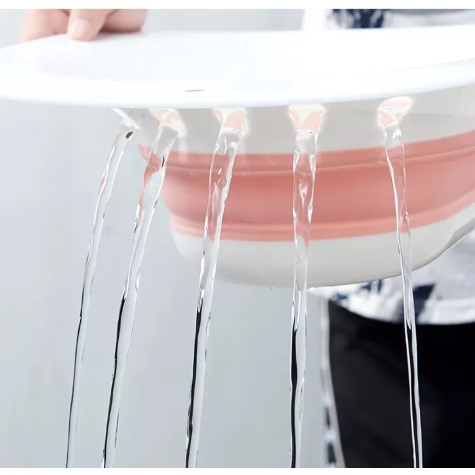 Chậu xông vùng kín gấp gọn kèm vòi xịt,Có che tên sản phẩm