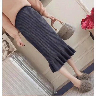 Chân váy len nữ dáng xòe chất len cao cấp dày dặn đuôi cá siêu xinh