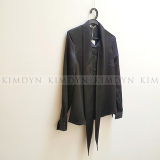 Áo sơ mi nữ lụa satin cổ điển sang trọng KimDyn [KDASM01]