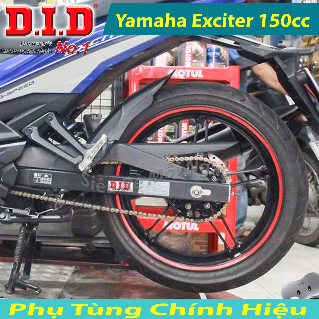 Bộ Nhông Sên Dĩa DID Yamaha Exciter 150cc Sên DID 10Ly Sên Vàng Thái Lan