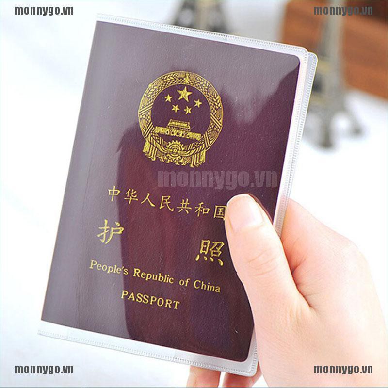 Vỏ bọc passport trong suốt chất liệu nhựa mềm mịn