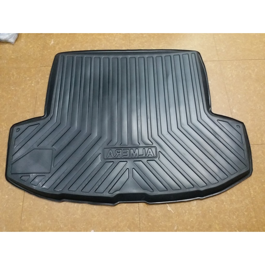 Lót cốp xe Nissan Almera 2020 - 2023 nhựa dẻo cao cấp, không mùi, dễ dàng lau rửa