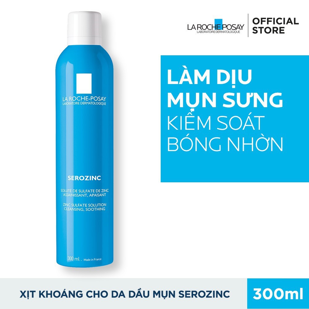 Xịt khoáng La Roche-Posay Serozinc Dành Da Dầu, Da Mụn - Skinfa.