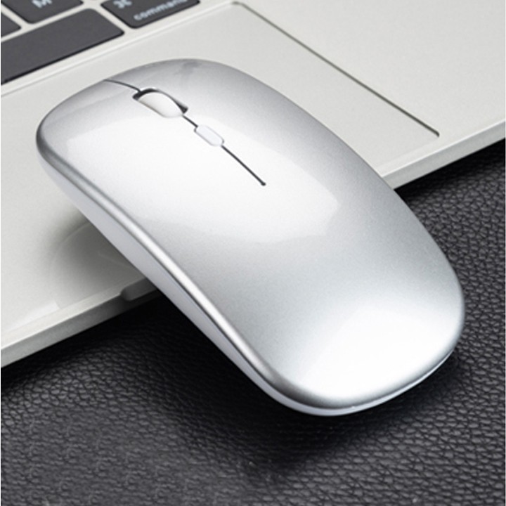 Chuột Không Dây Bluetooth Tự Sạc Pin, Chuột Chống Ồn, Sạc 1 Lần Dùng 4 Tuần Cho Laptop Macbook PC - Bảo Hành 12 Tháng