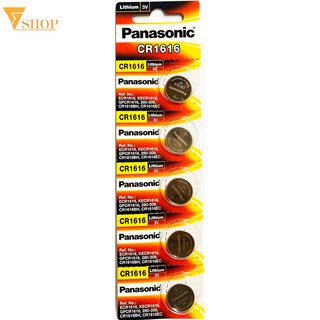 Vỉ 5 viên pin panasonic cr1616 chính hãng 3v
