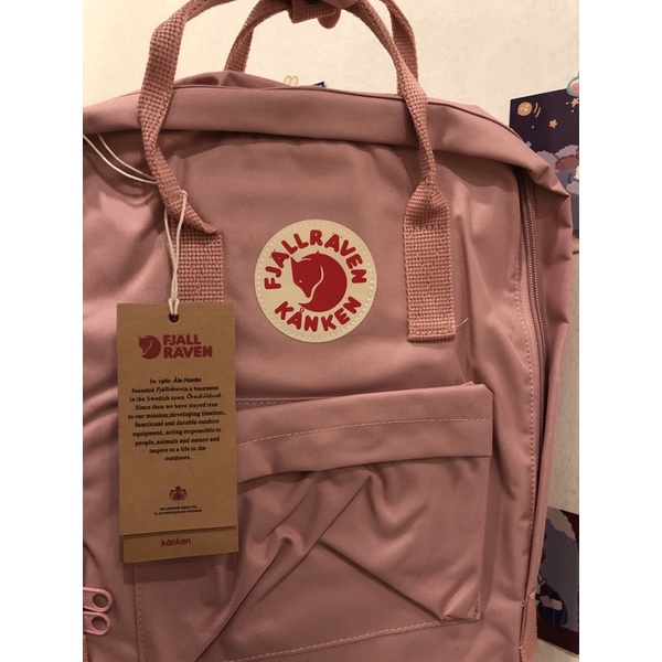 Balo kanken classic hồng / skyblue