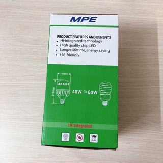 Đèn LED BULP 40W MPE