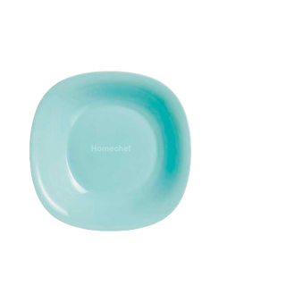 Đĩa (dĩa) thủy tinh sâu lòng Luminarc Carine 21cm xanh ngọc, dùng lò vi sóng, sản xuất Pháp - P4251
