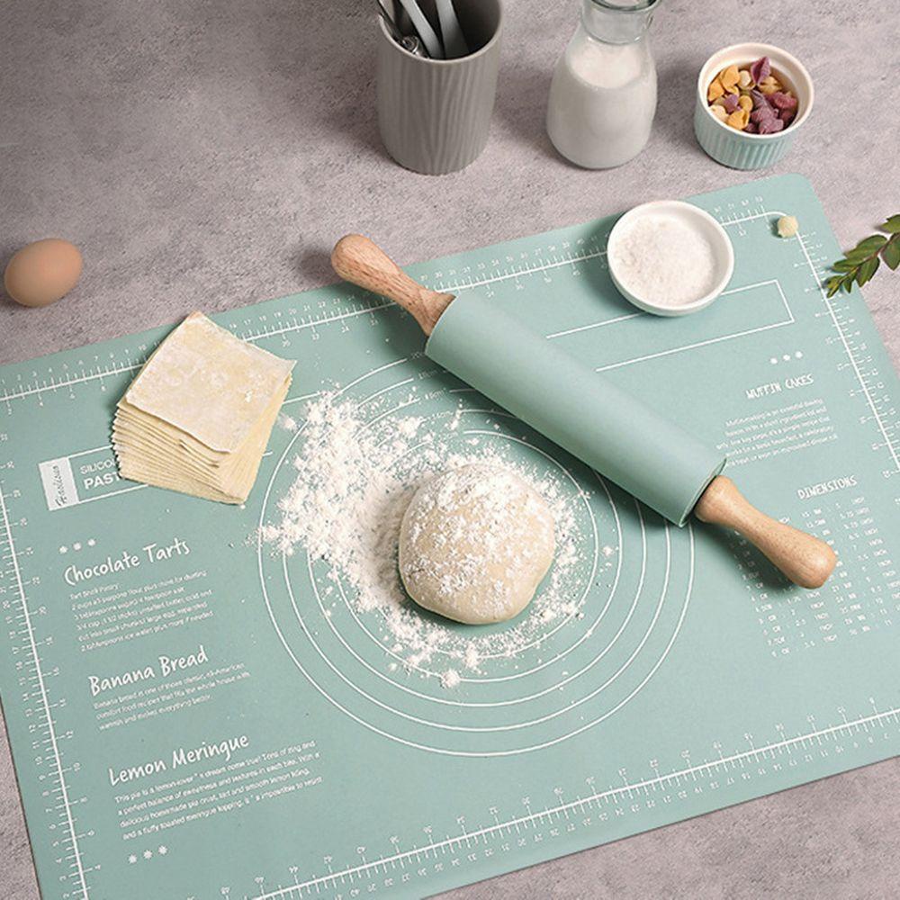 Thảm Nhào Bột Làm Bánh Tiện Dụng|Dụng Cụ Đo Lường Kèm Thang Đo Tiện Lợi