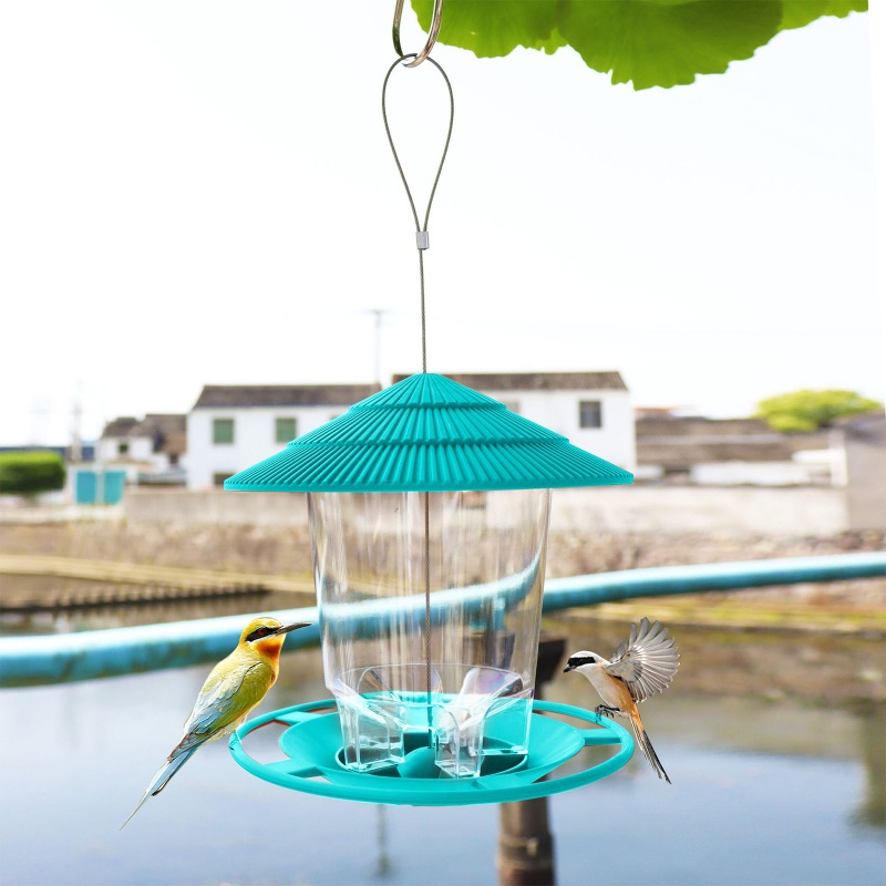 Hộp Đựng Thức Ăn Cho Chim Bằng Nhựa Chống Thấm Nước Có Móc Treo Tiện Dụng