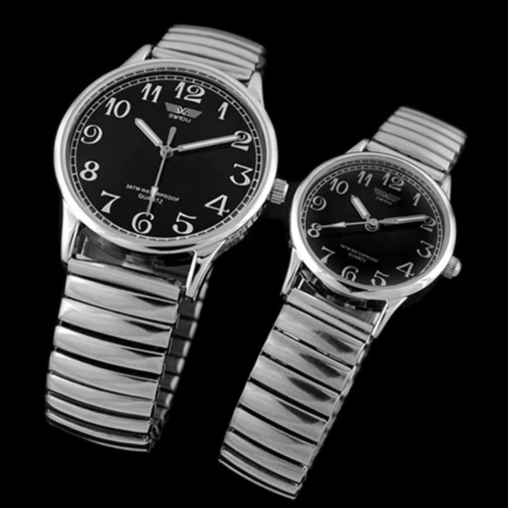Đồng hồ đeo tay dây hợp kim Vintage cho nam nữ