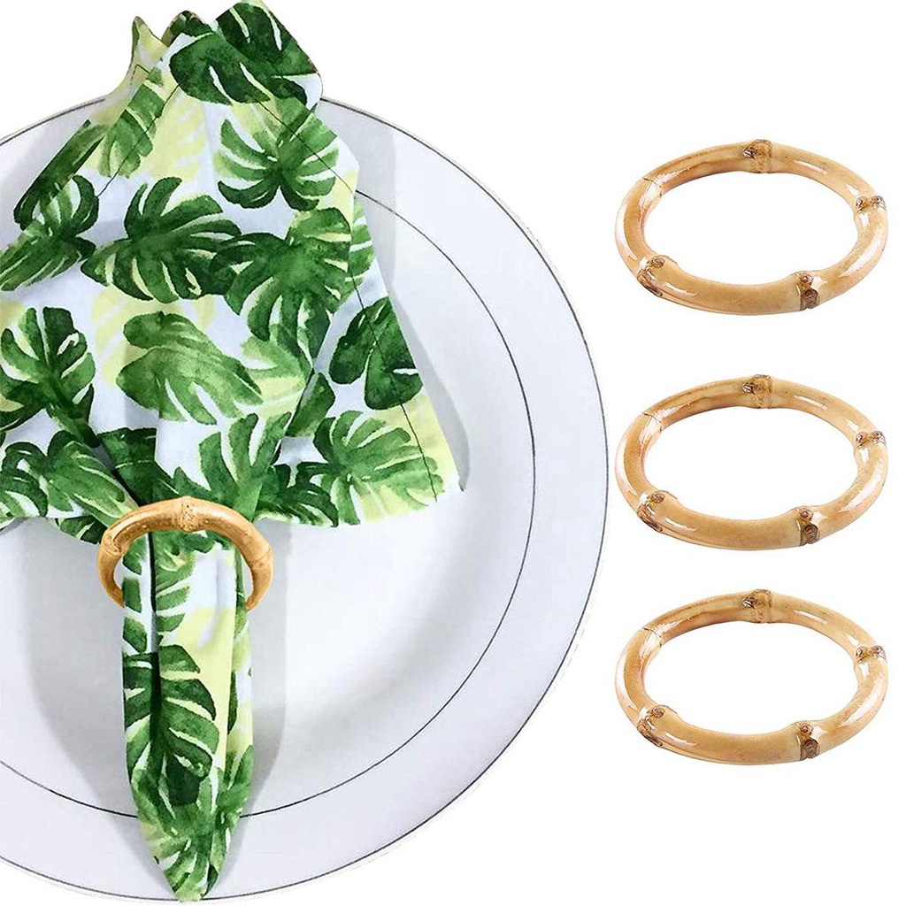 Nhẫn Khóa Khăn Ăn Tự Nhiên Handmade Trang Trí Nhà Cửa / Tiệc Cưới